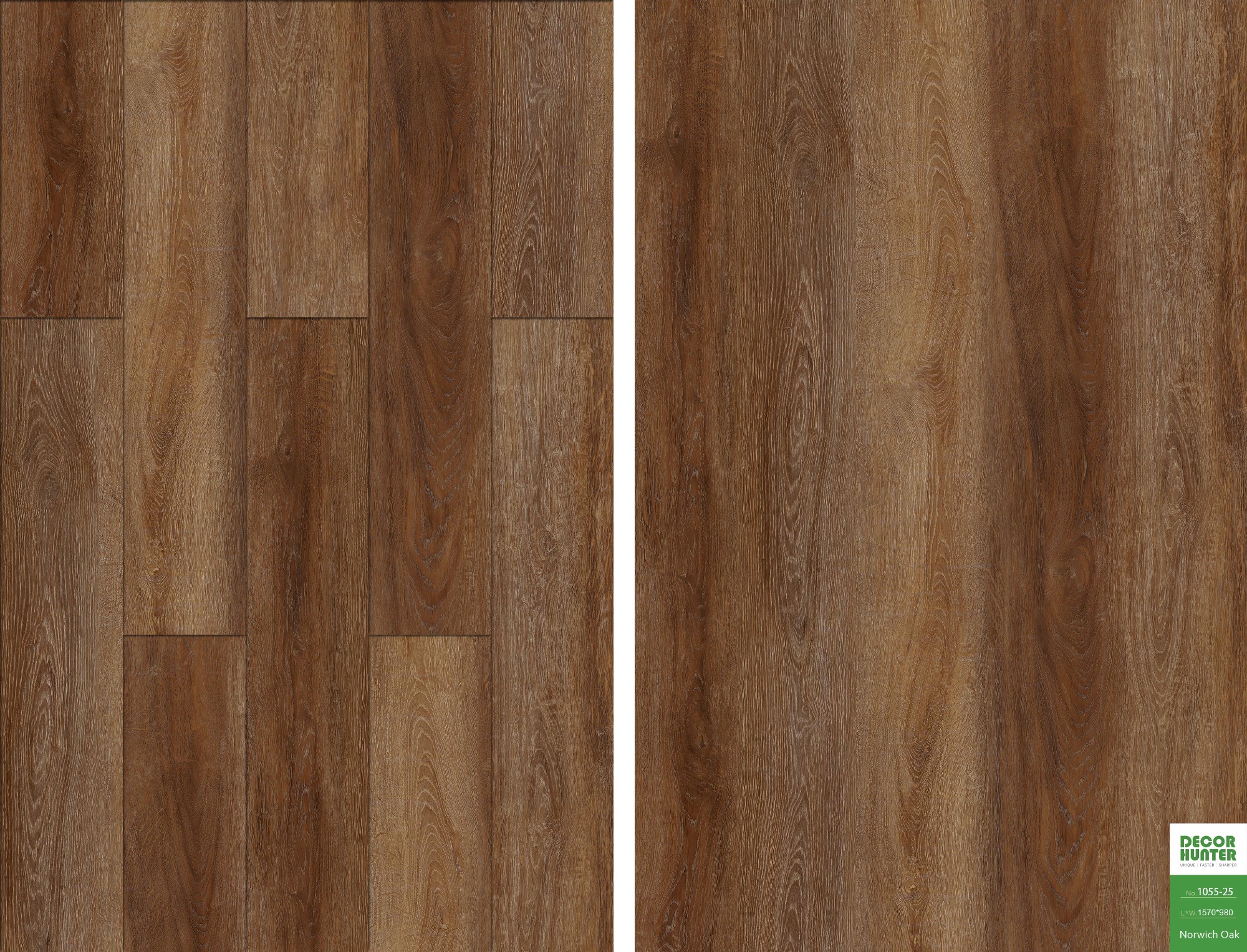 1055 Norwich Oak｜Wood Grain Vinyl Flooring Film