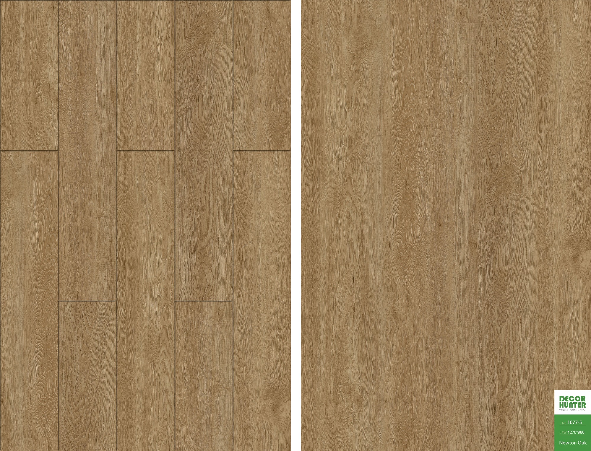 1077 Newton Oak｜Wood Grain Vinyl Flooring Film