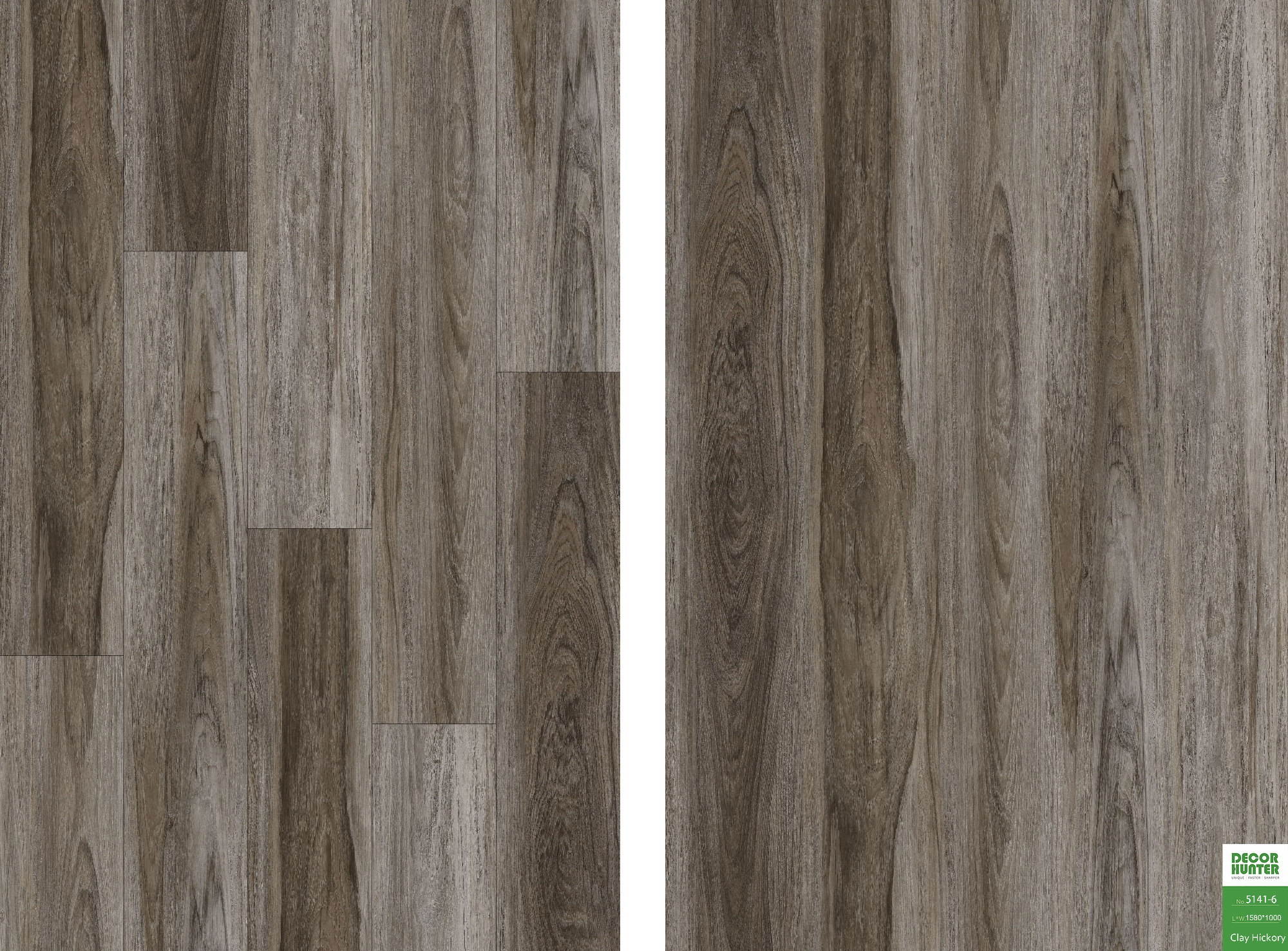 5141 Clay Hickory｜Wood Grain Vinyl Flooring Film