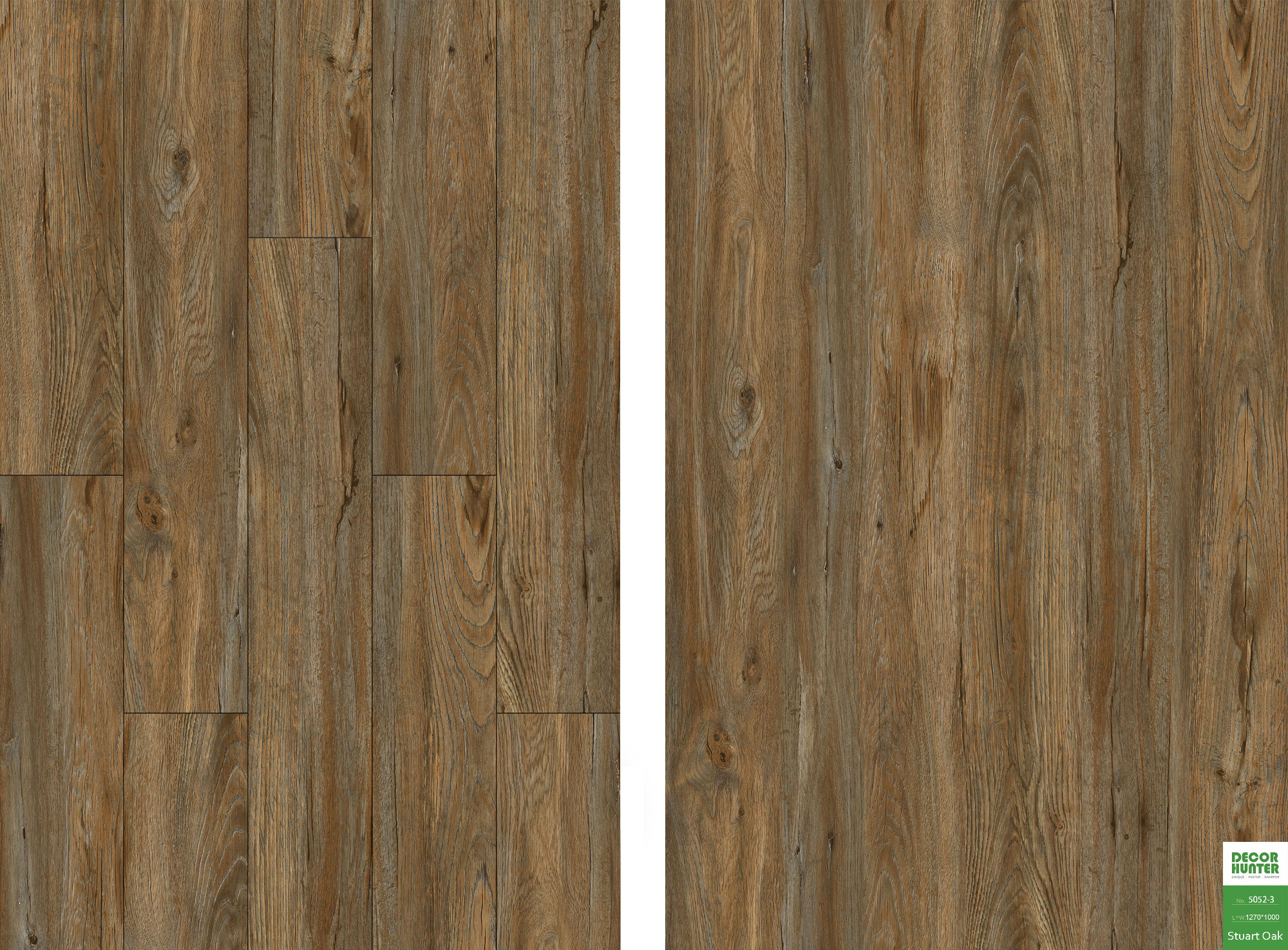 5052 Stuark Oak｜Wood Grain Vinyl Flooring Film