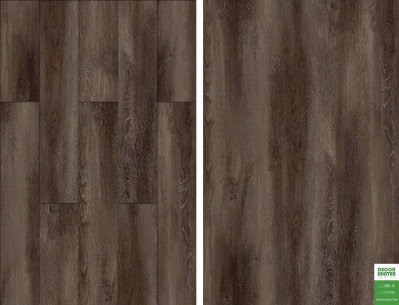 1056 Carbonized Oak｜Wood Grain Vinyl Flooring Film