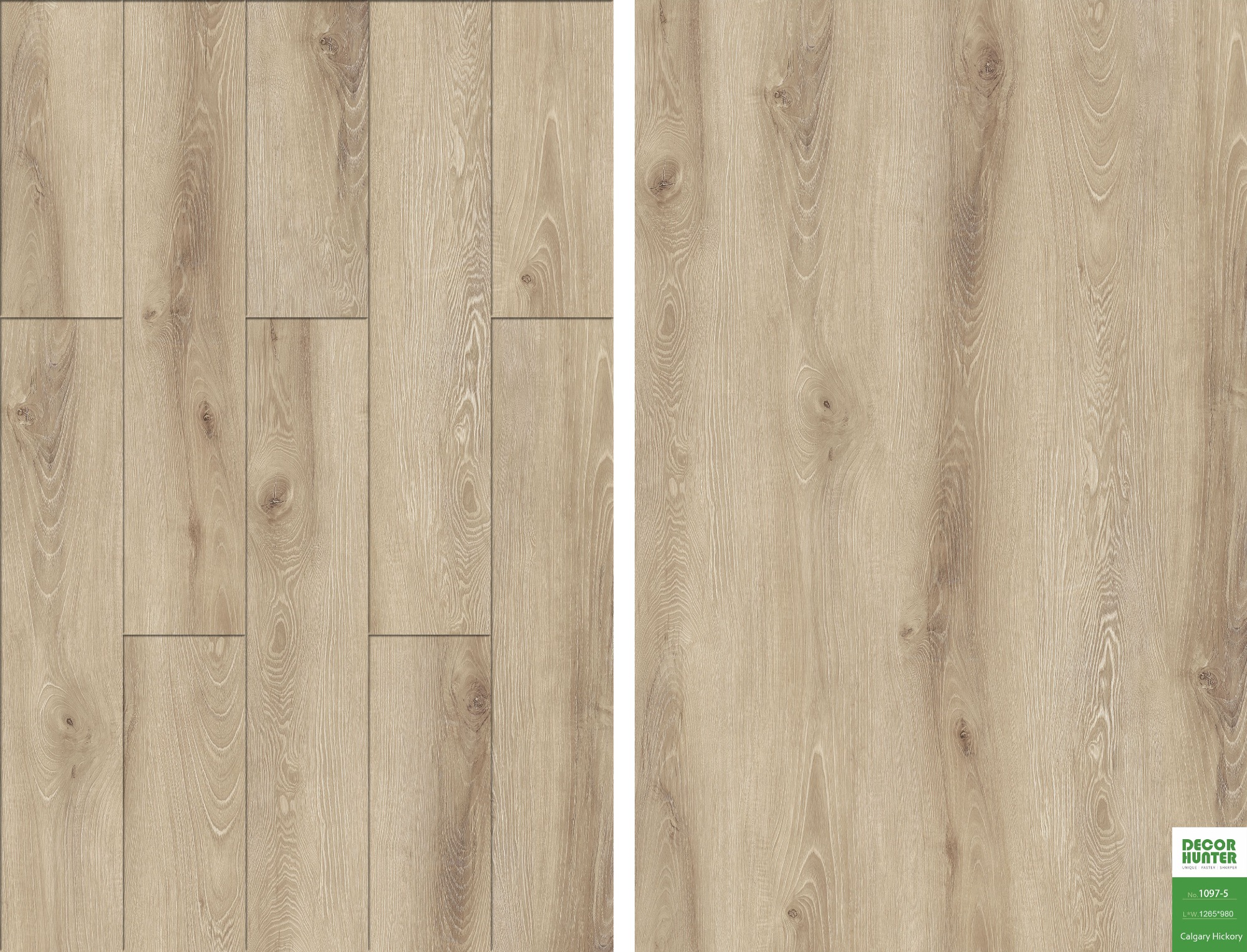 1097 Calgary Hickory｜Wood Grain Vinyl Flooring Film