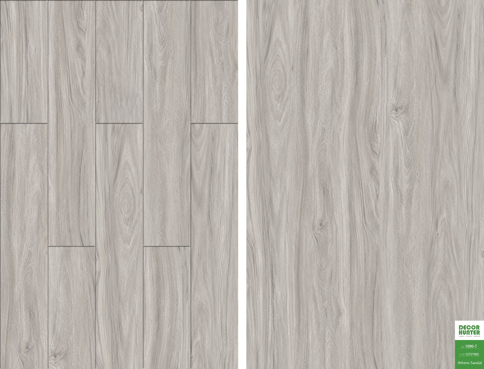 1090 Athens Sandals｜Wood Grain Vinyl Flooring Film