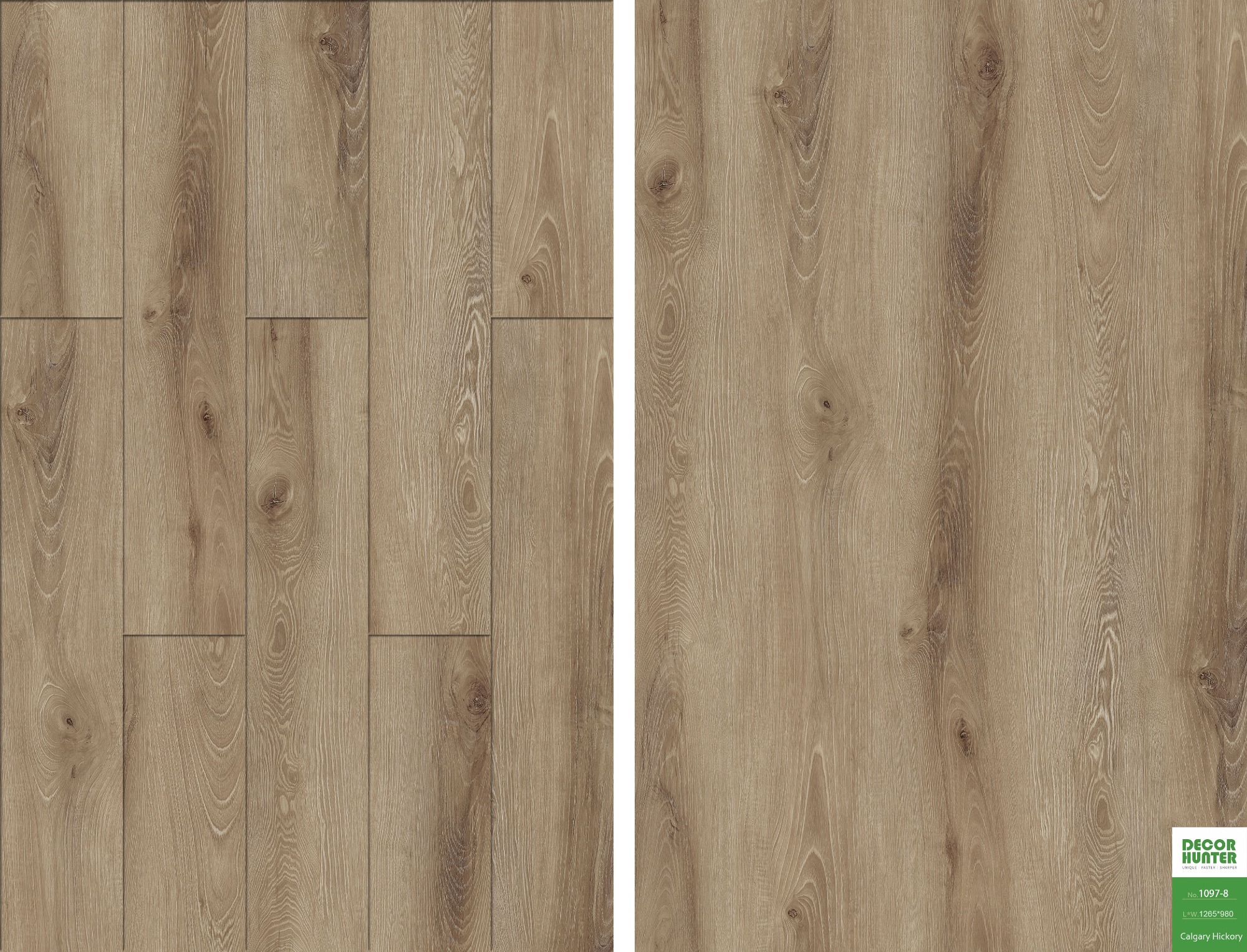 1097 Calgary Hickory｜Wood Grain Vinyl Flooring Film