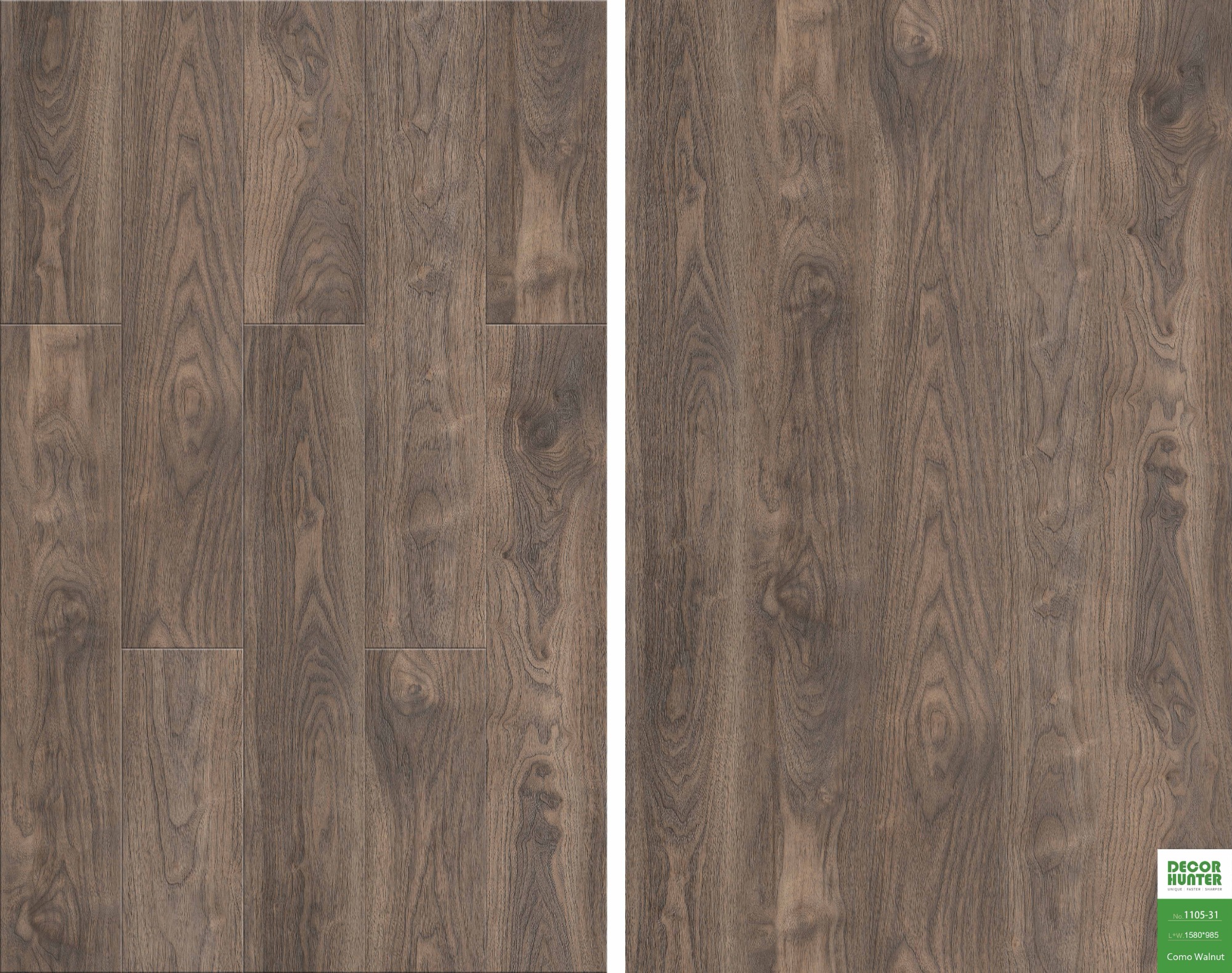 1105 Como Walnut｜Wood Grain Vinyl Flooring Film