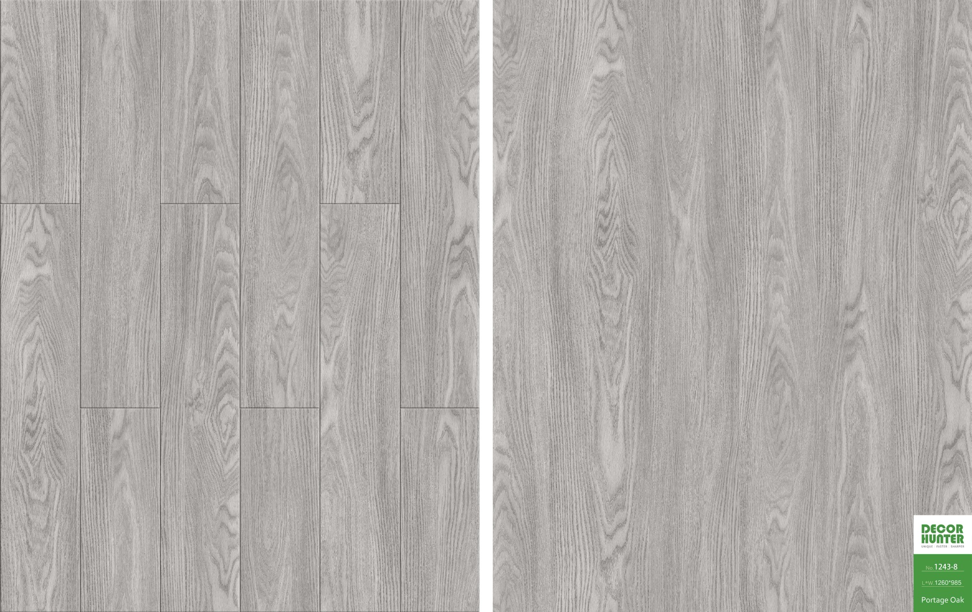 1243 Portage Oak｜Wood Grain Vinyl Flooring Film