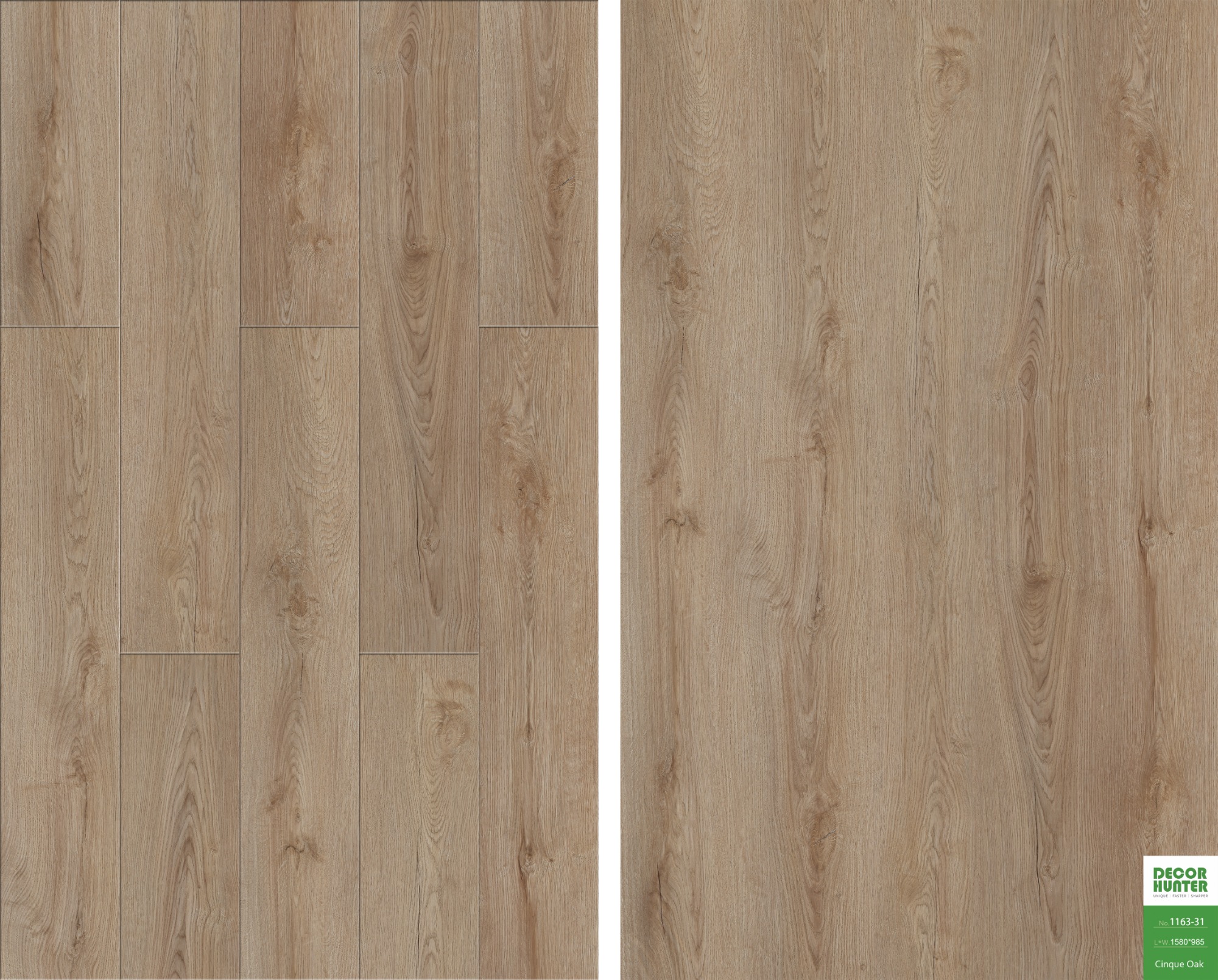 1163 Cinque Oak｜Wood Grain Vinyl Flooring Film