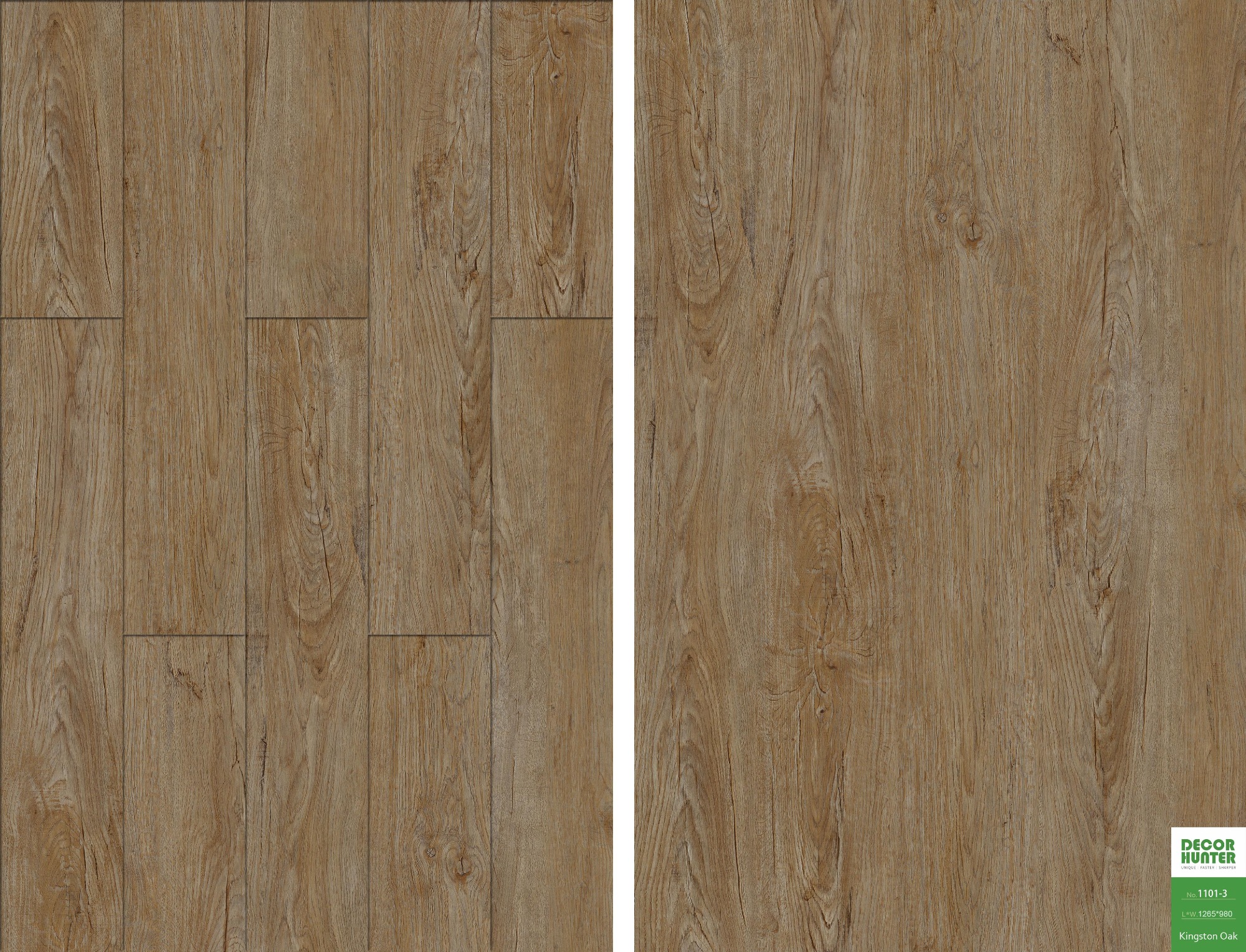 1101 Kingston Oak｜Wood Grain Vinyl Flooring Film