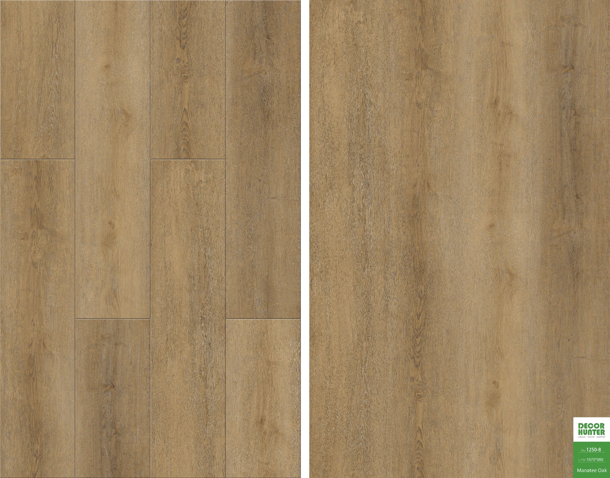 1250 Manatee Oak｜Wood Grain Vinyl Flooring Film