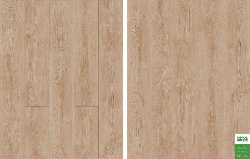 1228 Palermo Pine Wood Grain Vinyl Flooring Film