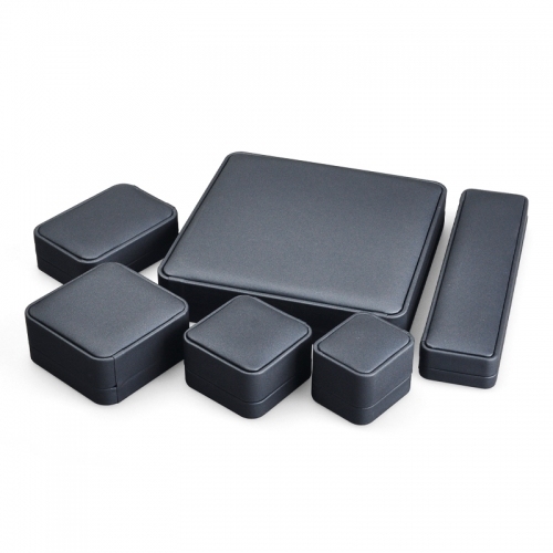wholesale luxury leather jewelry boxes for ring earring pendant bangle bracelet necklace
