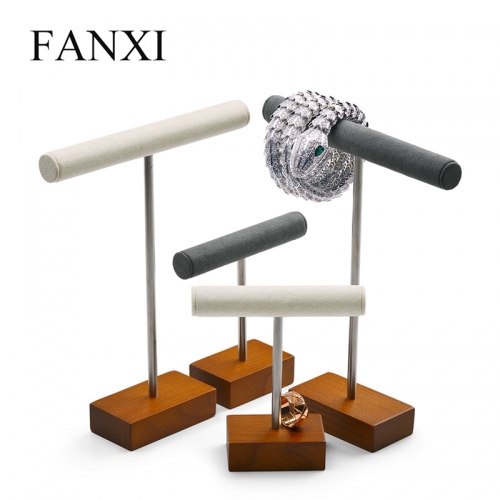 wooden jewellery display stand for necklace pendant bracelet bangle