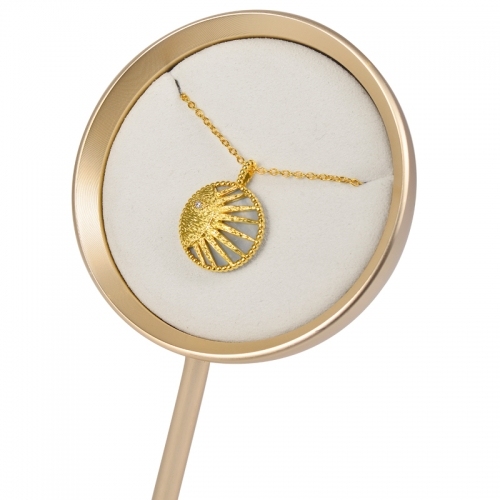 Luxury metal jewellery display stand props for pendant neckalce earring