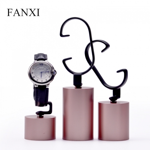 luxury metal watch display stand holder