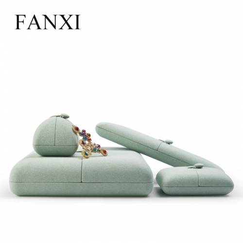 FANXI factory custom logo microfiber jewellery packaging box