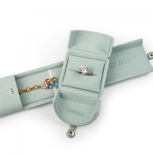 FANXI factory custom logo microfiber jewellery packaging box