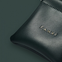 Custom logo/colour PU leather jewelry storage pouch bag