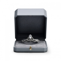 custom leather jewelry packaging box with logo