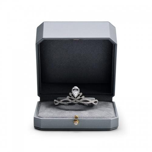 custom leather jewelry packaging box with logo