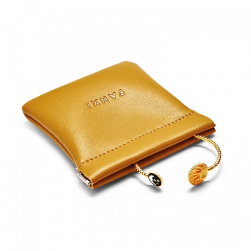 Custom logo/colour PU leather jewelry storage pouch bag