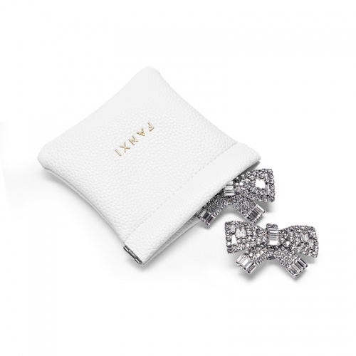 Custom logo/colour PU leather jewelry storage pouch bag