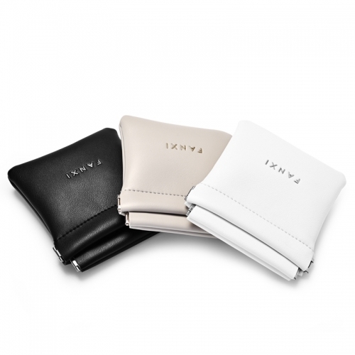 Custom logo/colour PU leather jewelry storage pouch bag