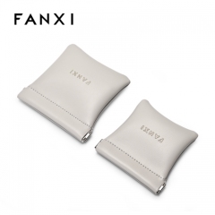 Custom logo/colour PU leather jewelry storage pouch bag