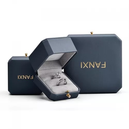 custom leather jewellery packaging box with logo