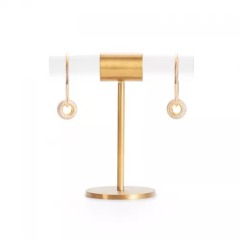 FANXI New Arrival Luxury Metal and Acrylic Jewelry Display stands for Ring Earring Display With Gold color