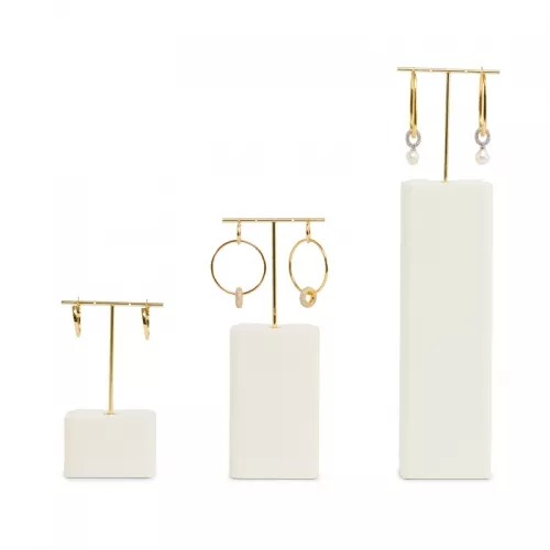 New design metal frame luxury jewelry display stand set