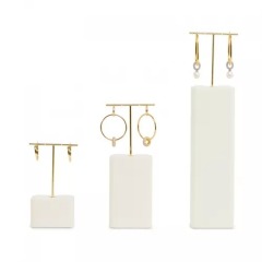 New design metal frame luxury jewelry display stand set