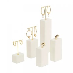 New design metal frame luxury jewelry display stand set