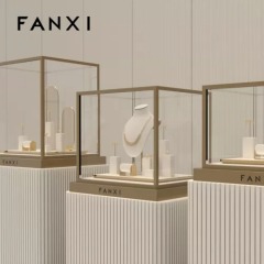 New design metal frame luxury jewelry display stand set