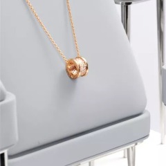 FANXI luxury gray colour jewelry display for ring earring pendant with metal base