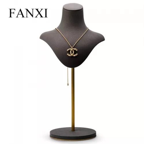 FANXI factory custom metal necklace display stands busts