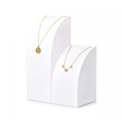 FANXI luxury metal frame with white microfiber jewellery display set