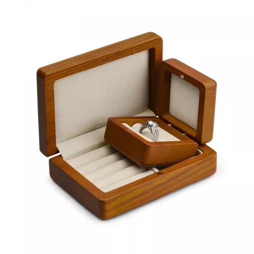 wholesale high end wooden ring jewelry box