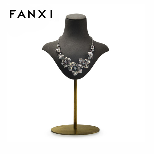 FANXI factory custom metal necklace display stands busts