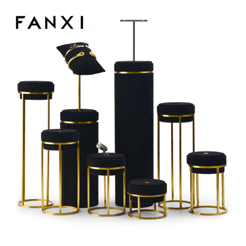 metal jewelry display stand set