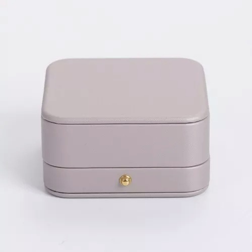 FANXI custom logo & colour leather jewelry packaging box with velvet inside