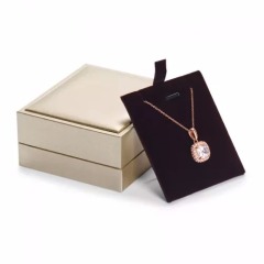 Gold colour leatherette paper jewellery packaging box Gold colour leatherette paper jewellery packaging box