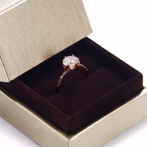 Gold colour leatherette paper jewellery packaging box Gold colour leatherette paper jewellery packaging box