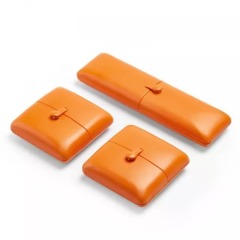 FANXI customize unique design orange leather jewelry packaging box