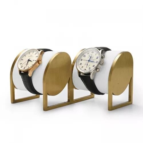 FANXI new design white colour jewelry display set with metal frame