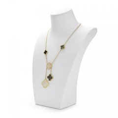 FANXI new design white colour jewelry display set with metal frame