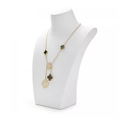 FANXI new design white colour jewelry display set with metal frame