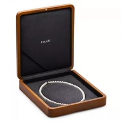 Custom solid wood pearl necklace box jewelry