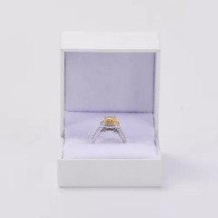FANXI custom logo & colour white jewelry ring packing box