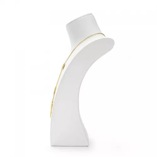 FANXI new design white colour jewelry display set with metal frame