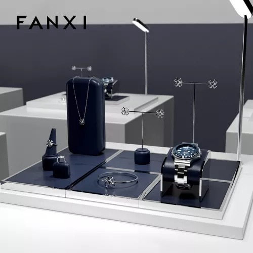 FANXI manufacture metal luxury jewelry display set